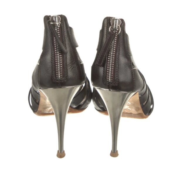 Giuseppe Zanotti Leather Cutout Accent Gladiator Sandals - Picture 3 of 3